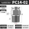 Stainless Steel Pneumatic Air Hose Quick Connect Elbow PC4-01/PL6/8/10/12 Connector
