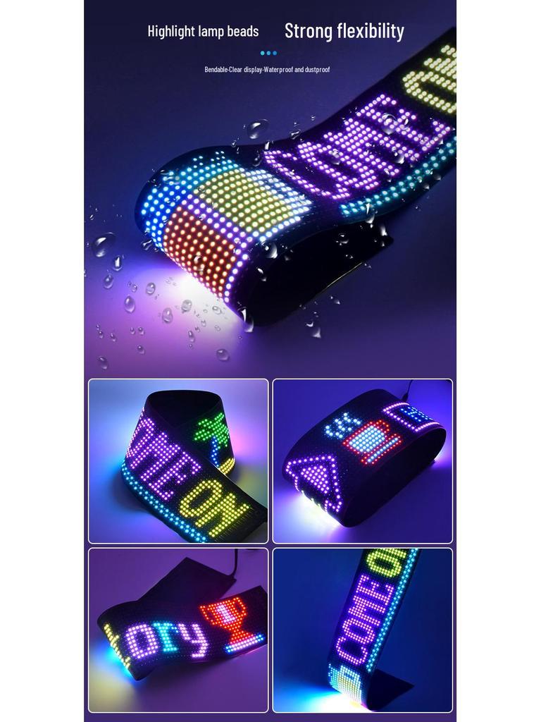 Vehicle LED Soft Screen: Bluetooth-Enabled Flexible Car Display