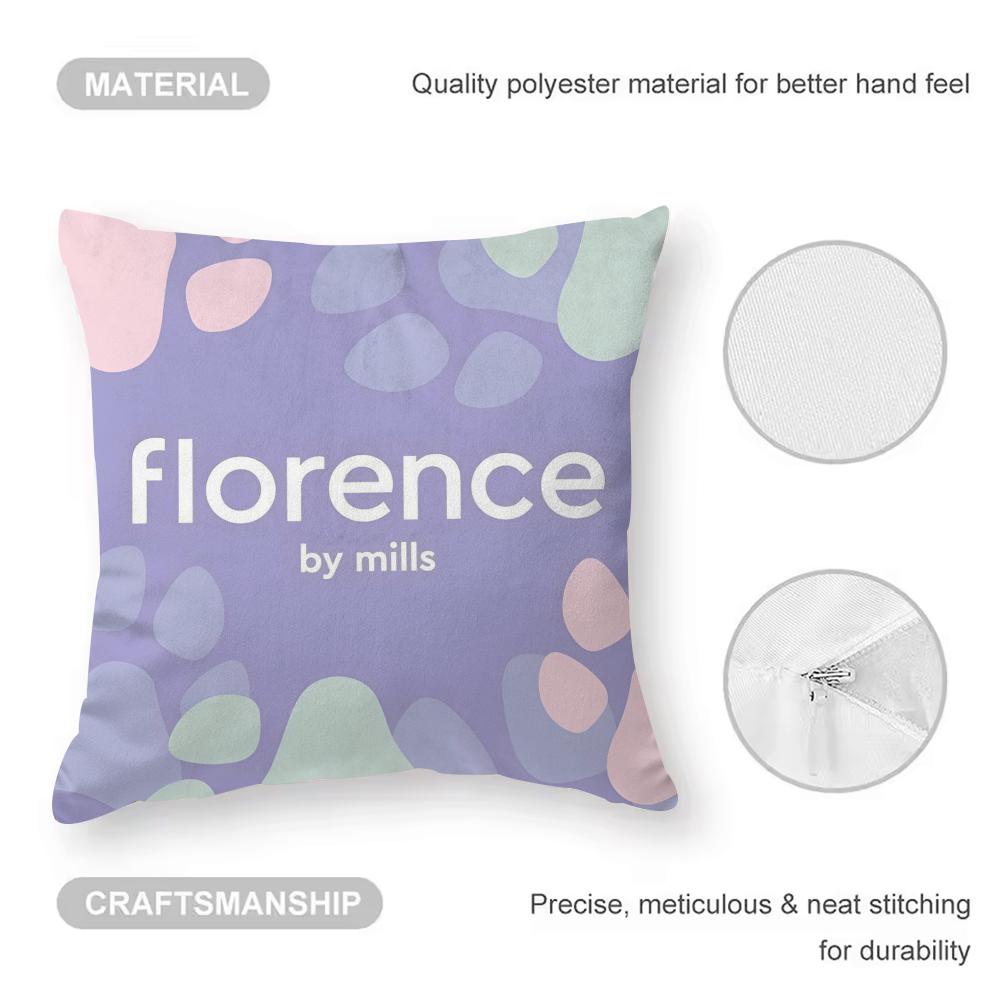 Fashion F-Florence by mills Make up Double-sided Printed pillow cover Short plush Suitable living rooms throw cushion cover