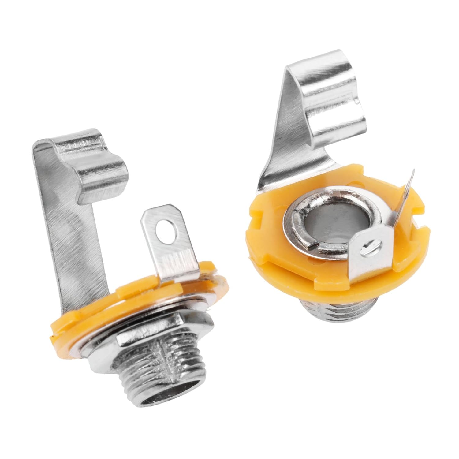 

2Pcs Stereo Input Jack Plug Socket Output 1/4 6.35mm Socket for Electric Guitar