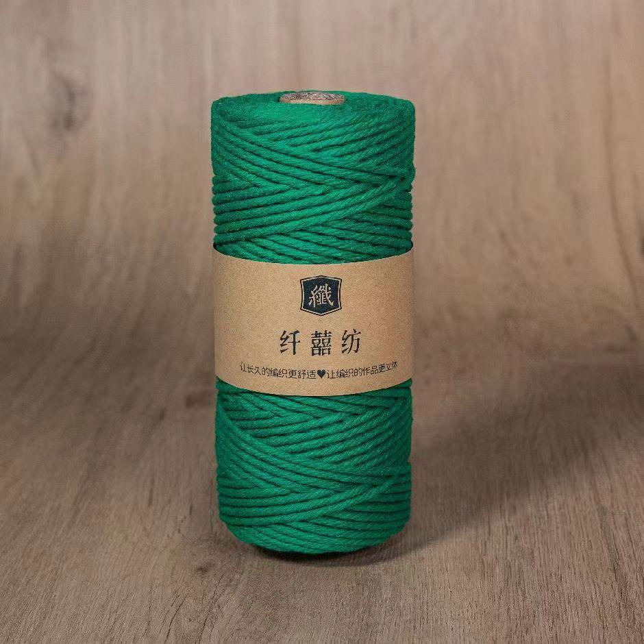 3Mm100M Colored Cotton Rope Thread Handmade Diy Bundled Woven Bag Wound Decorative Thread Tapestry Accessories Material