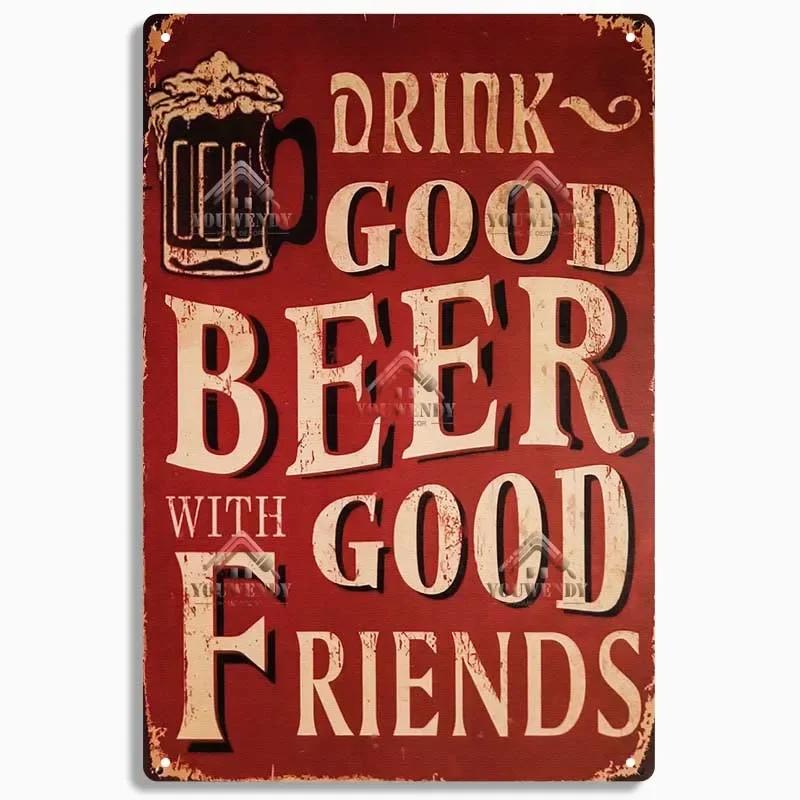 HD Metal Tin Sign Vintage Funny Beer Bar Wall Decor Retro No Working Steak Timer Alcohol Sign for Man Cave Pub Bar Kitchen Dec
