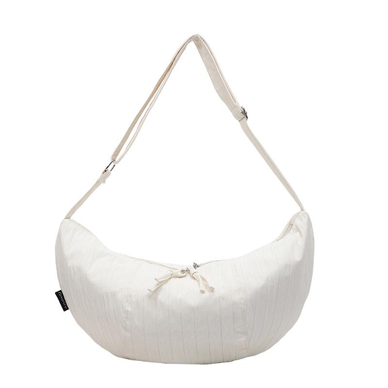 2025 New Summer Bag Lazy Style Casual Versatile Dumpling Bag Large Capacity Red Shoulder Crossbody Bag