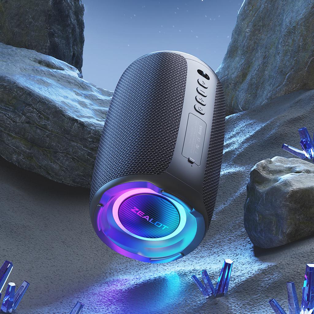 Wireless BT Speaker Subwoofer Portable HiFi Bass FM Radio Speaker for Outdoor
