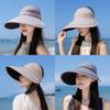 Summer Wide Brim Sun Hat With Polyester Fabric And Breathable Design For Casual Outdoor Wear