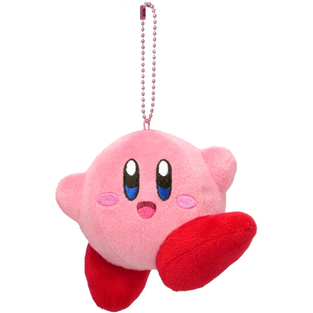 Sanei Boeki Kirby All Star Collection Jump Plush Mascot 11x8x10cm Soft Toy