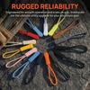 150 Pcs Strong Polyester Cord Zipper Pulls Lock Mechanism Slider Cord Rope Puller  for Bag