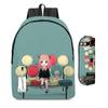 Zaino Scolastico per Bambini con Astuccio Coordinato Design Cartoon Stampato Leggero Traspirante Tessuto Oxford Classi 5-6