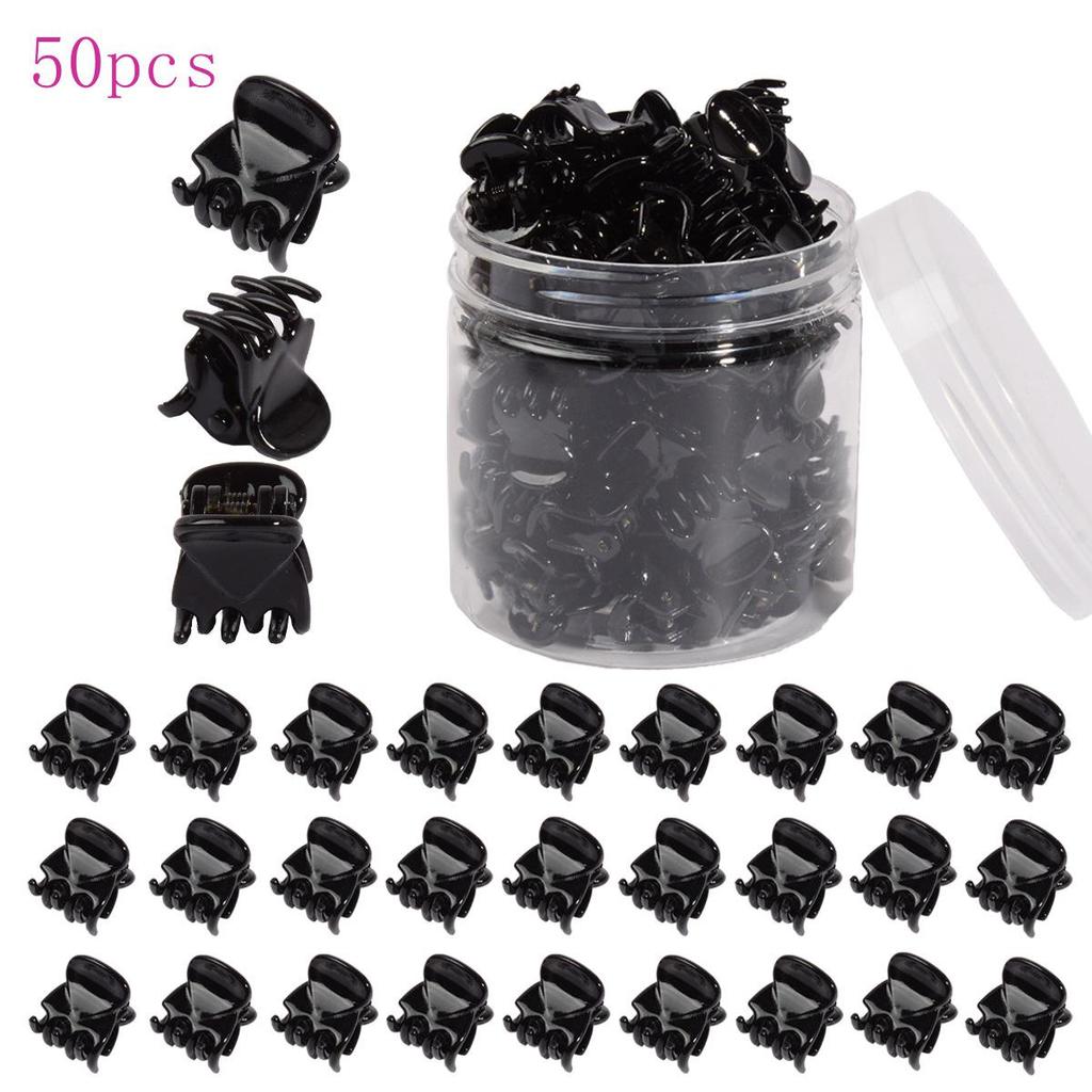 50 Stück Box 1,5 cm Mini Damen Pony Clips | Haarstyling Klammern