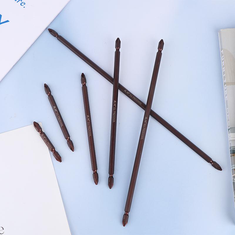 1 Bucată Oțel Aliat Cap Dublu Șurubelniță Electrică Bit Cruce Șurubelniță Electrică Unealtă de Mână