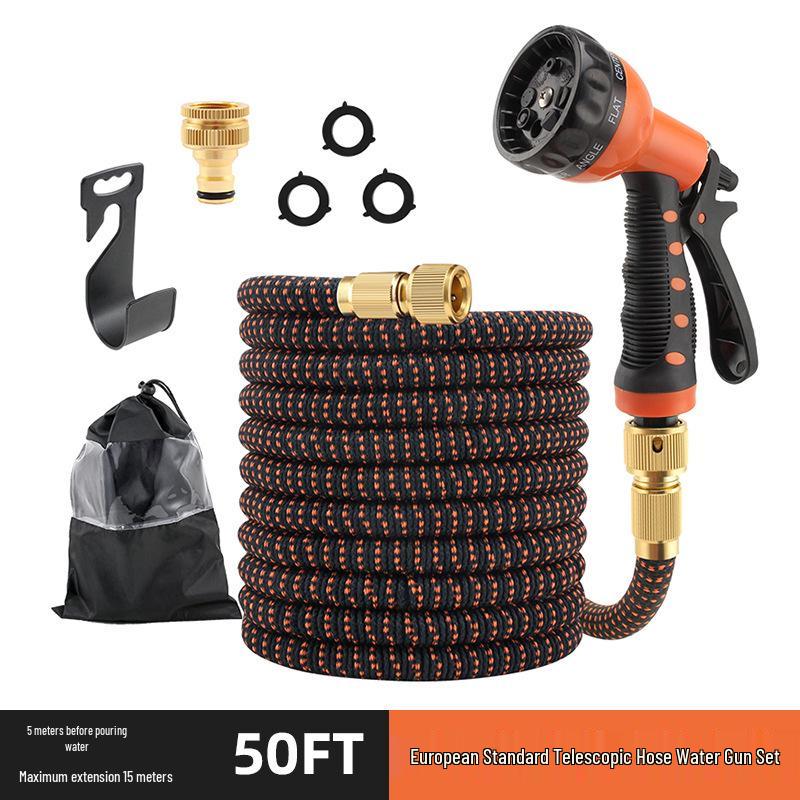Automatic Retractable High-Pressure Water Hose and Spray Gun for Car Wash, Garden, and Flower Watering