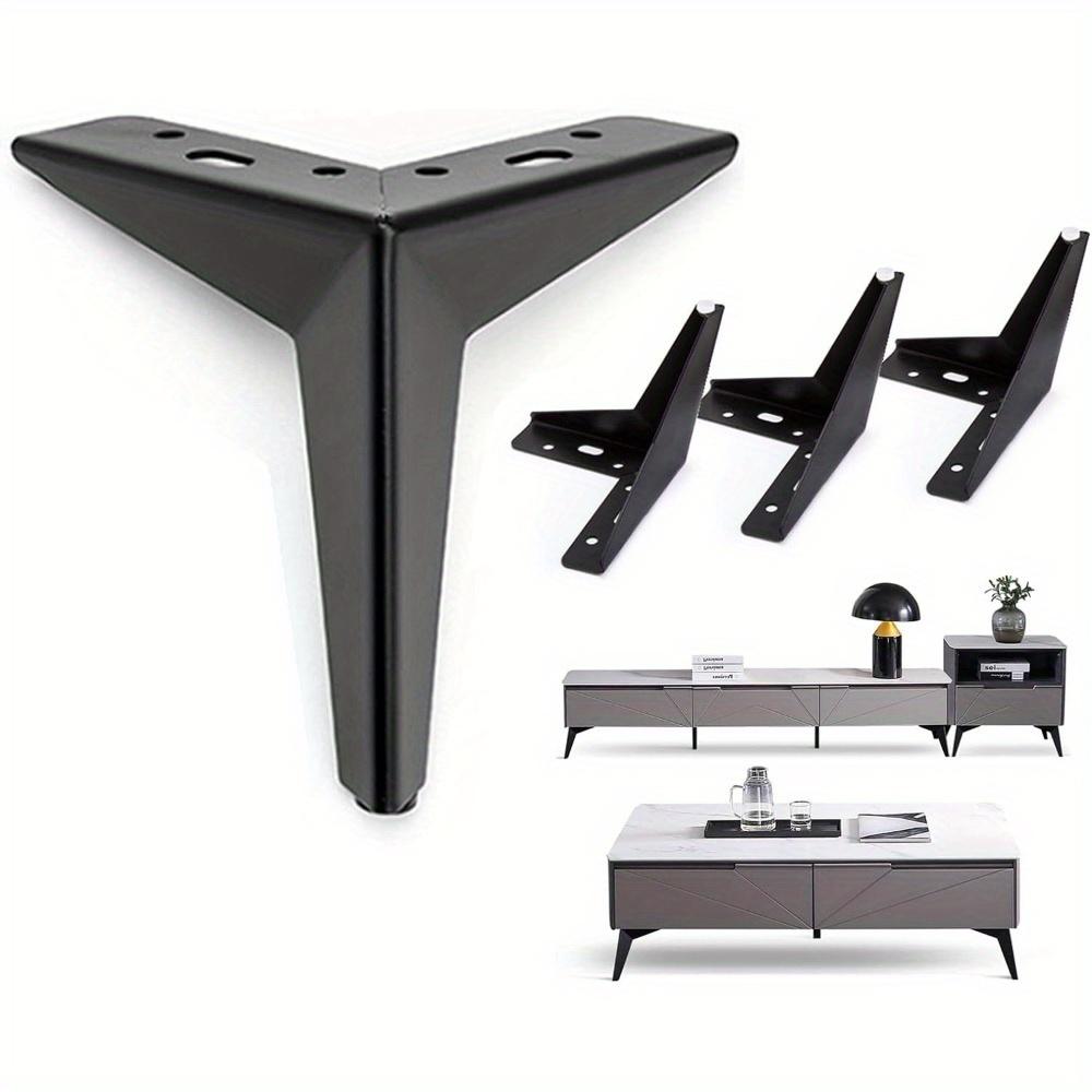 

4pcs Furniture Legs Triangle Furniture feet, Metal Cabinet Legs,Couch Legs,Chair feet Coffee Tables, cupboards, Sofa, Bedside Table, TV cabinets, beds 15cm 4pcs чорний