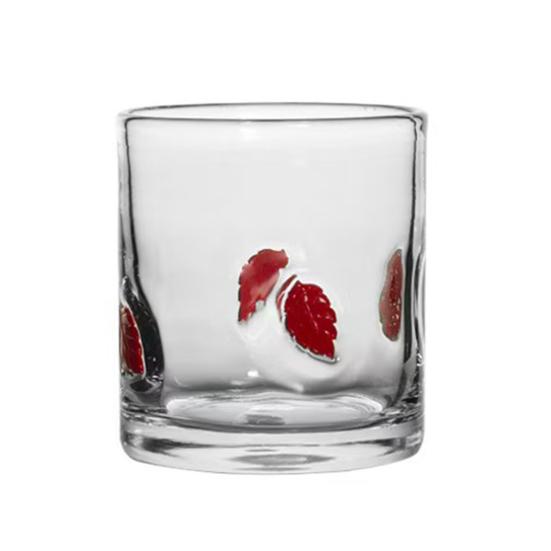 Christmas Icon Glass Holiday Themed Stemless Drinking Glasses Unique Texture Design Glassware Christmas Thanksgiving Party Decor