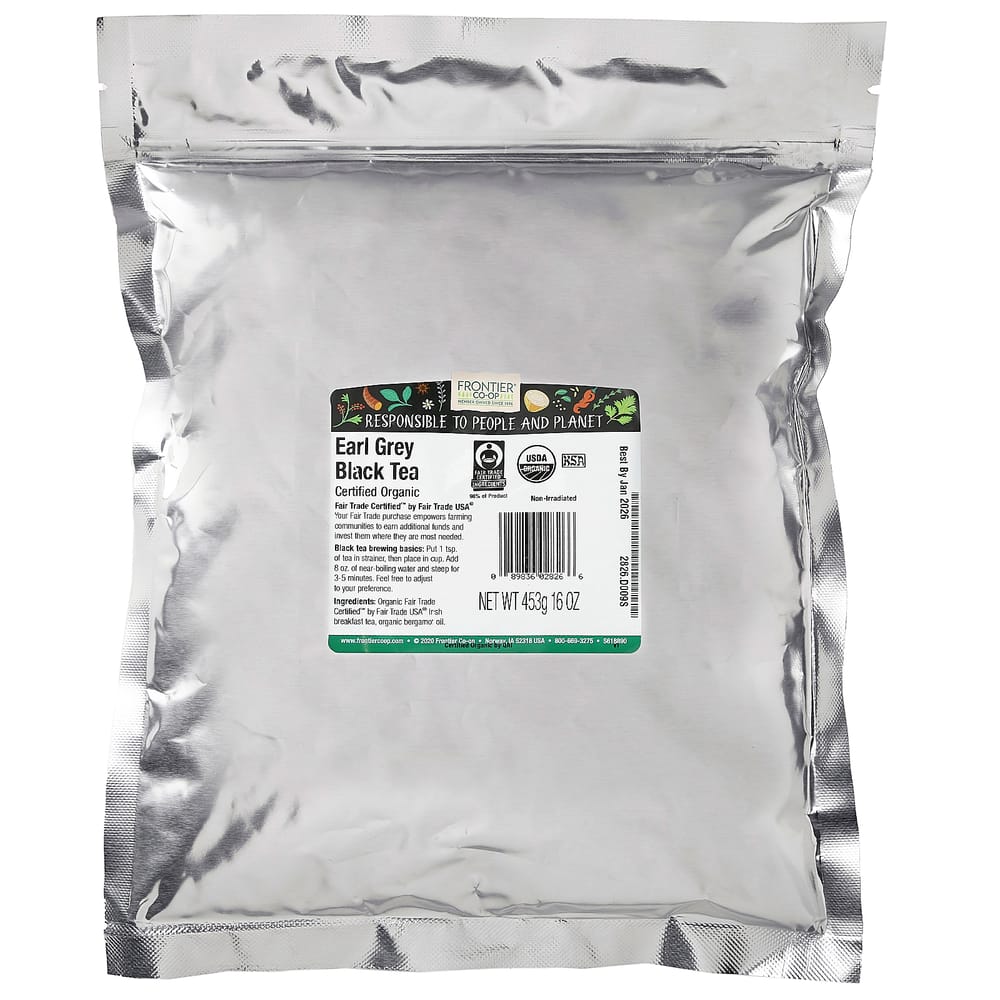 Frontier Natural Products Tè Nero Earl Grey 453g (16 once)