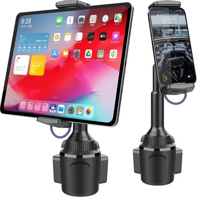APPS2Car Car Cup Tablet Easy Drink Compatible with Up To Inches Holder, Mount, Extendable, 360-Degree Rotation, Installation, Anti-Vibration,