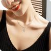 Musical Note Necklace for Silver Musical Note Pendant Chain Popular for Women [Richapex] Women, Zirconia, 925, Hypoallergenic, Necklace,