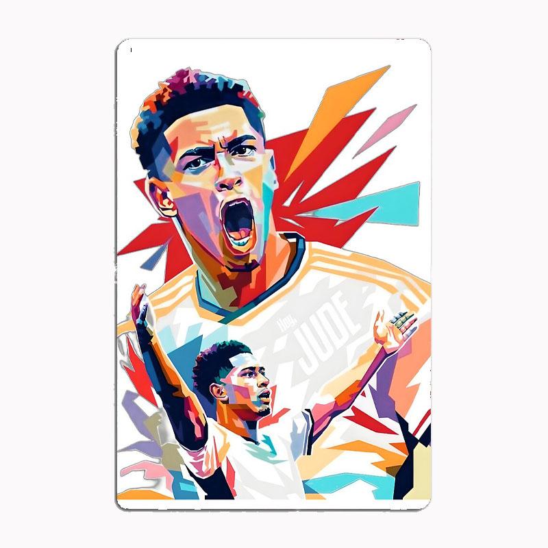 Jude Bellingham Football Sport Player Posters Metal Print Sign Poster Garage Room Cinema Living Custom Tin Vintage Home Decor