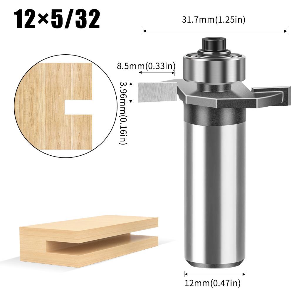 6 Handle 12 Handle Ball T-Knife Woodworking Milling Cutter Slotting Cutter Notch Cutter Begonia Angle Alloy Cutter Head Trimming Machine Tool Head