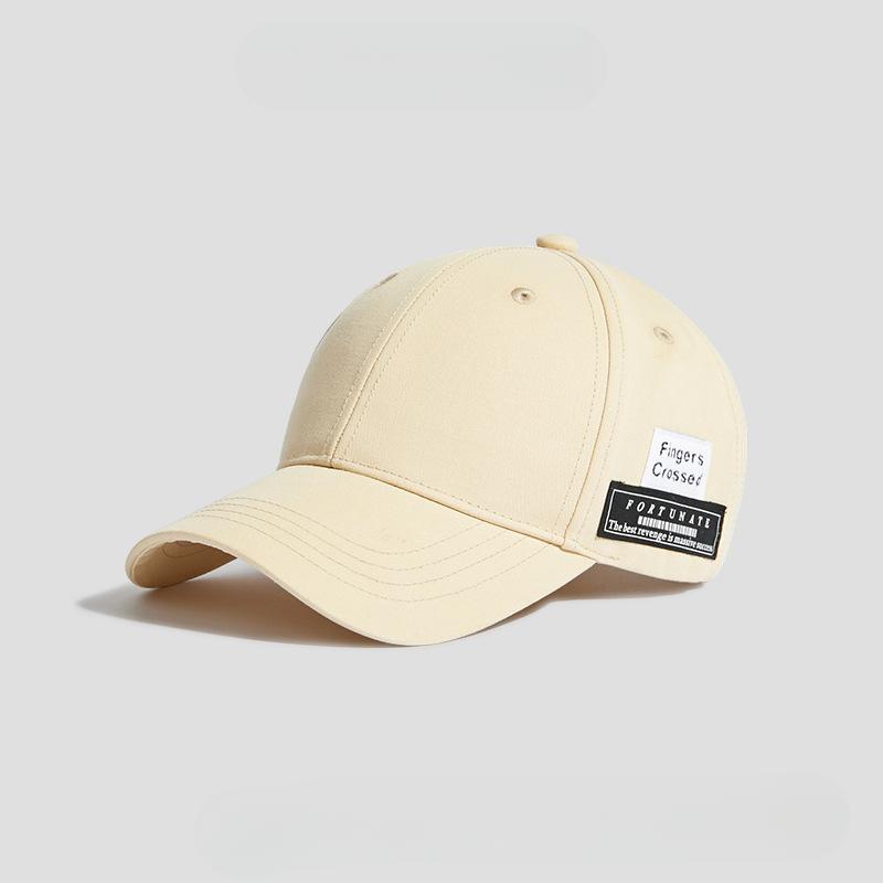 Модная бейсболка из хлопка с жестким верхом, корейская версия мужской и женской летней солнцезащитной кепки Tide Ins M（56-58cm）