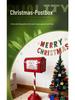 Iron Art Christmas Mailbox Ornament - Festive Indoor Decoration and Gift Stand
