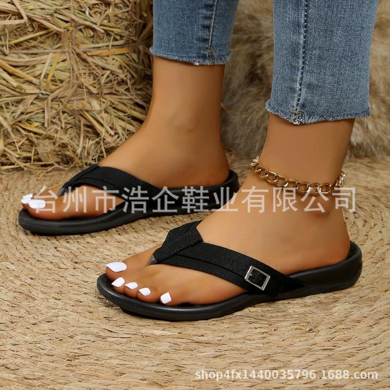 Casual Non-slip Flip-flops Women's Slippers Wear-resistant Cool Slippers Large Size