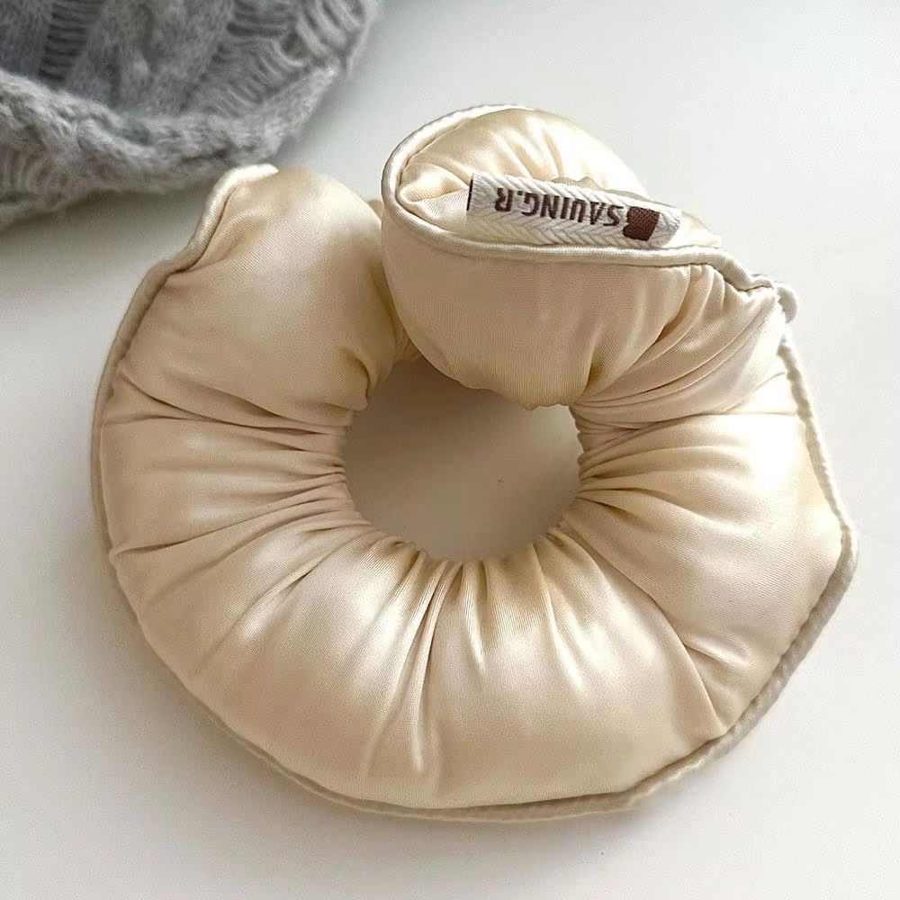 Elastic Pillow Hair Scrunchies Sponge Sleep Three-Dimensional Hair Bands Satin Filled Comfortable Wear Head Ropes