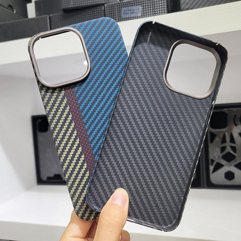 Magnetic Aramid Fiber Phone Case IPhone 16 Pro ProMax 15 14 13 Slim Shockproof