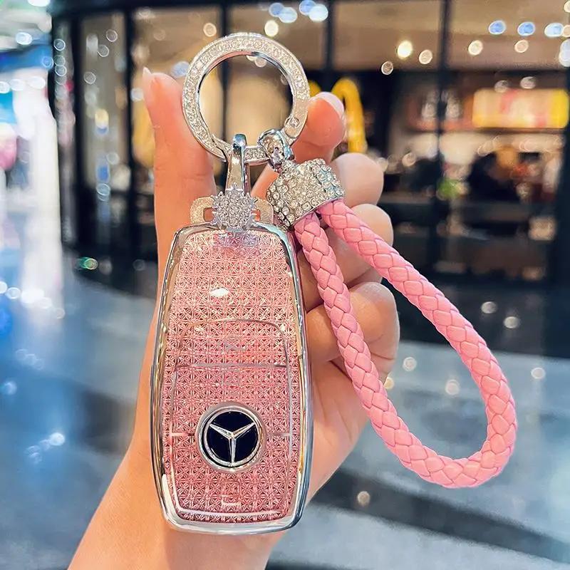 TXF4   Fashion Car Key Case Cover For Mercedes Benz A B C E Class GLS GLA GLK GLC CLS CLA AMG W204 W205 W212 W463 W176 Keychain Fob