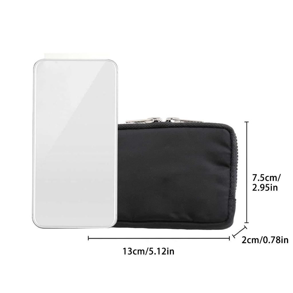 Slim-style Waterproof Nylon Small Wallet, Multi-functional Card Holder, Keychain, Women's Coin Purse