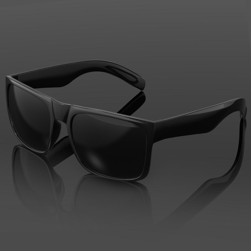 Gafas de Sol Maxjuli Cabeza Grande Negro Oscuro Para Hombres Cuadradas Extra Grandes W8004