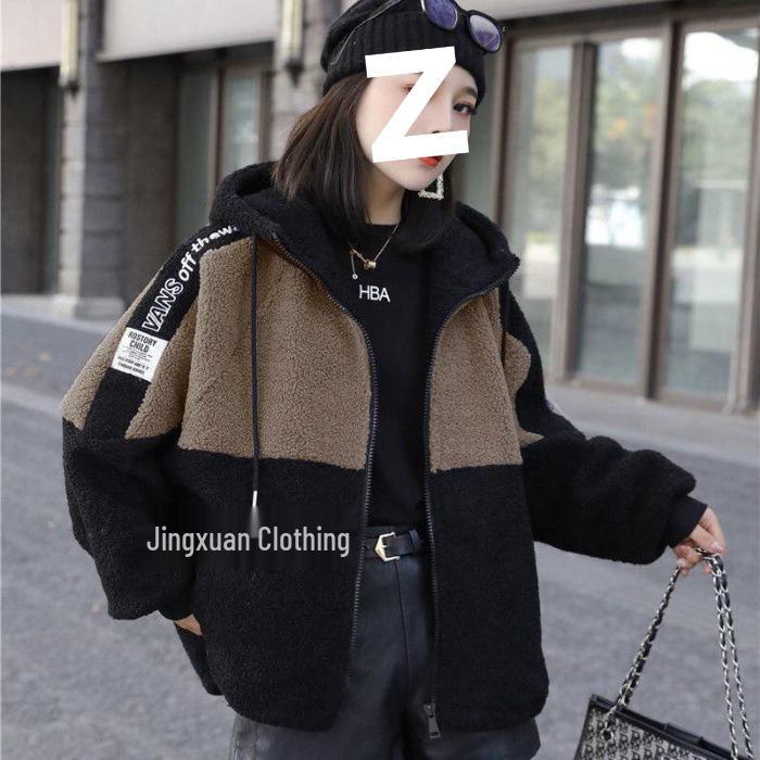 2023 Autumn/Winter Women's Loose Faux Fur Coat - Thick Plush Lambswool Velvet Outerwear