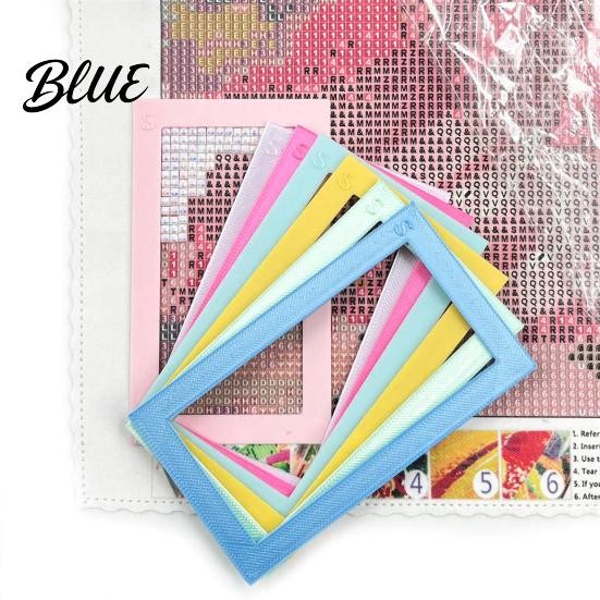 Rhinestone Art Hollow Frame 2Pcs Positioning Frame  Painting Alignment Tool & Fixing Straight Edge Ruler  DIY Crafts Accessories