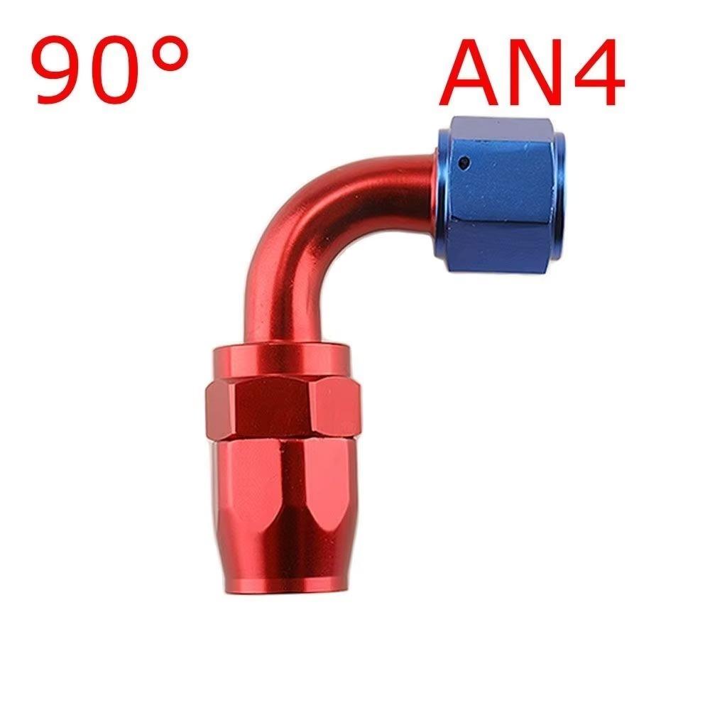 AN4/AN6/AN8/AN10 Oil Line Connector Aluminum Alloy Oil Hose End Adaptor Braided Fitting