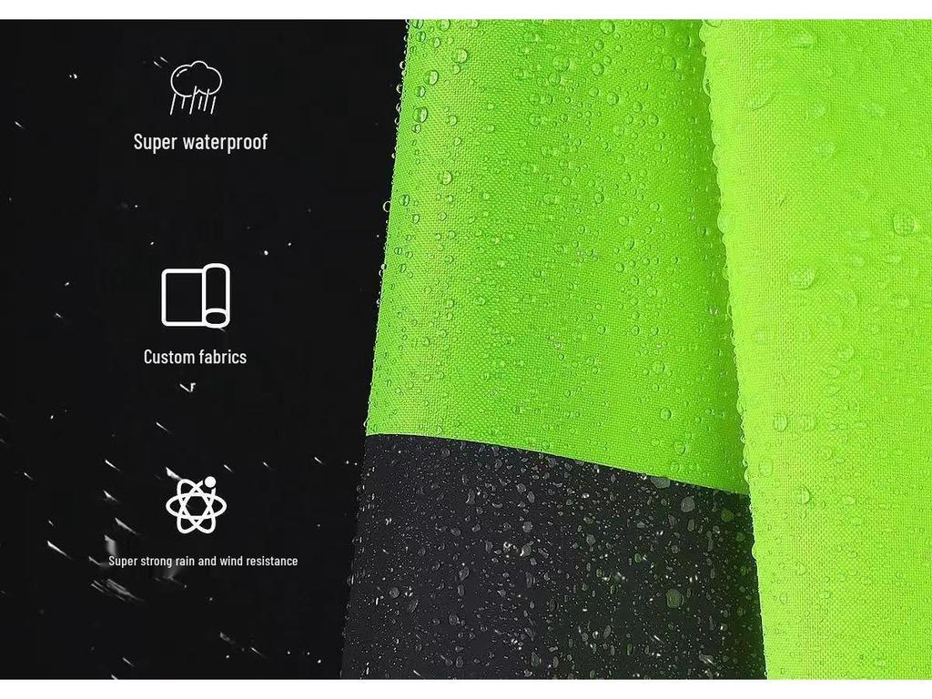 Duty Reflective Raincoat & Pants Set for Traffic and Sanitation Patrol