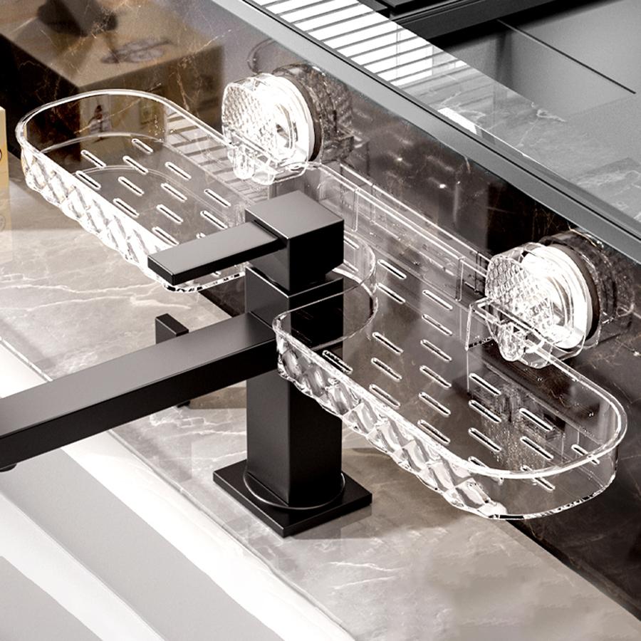 

Органайзер для полки в ванной над смесителем, Полка на присосках над раковиной, Полка над раковиной для ванной, Стойка для ванной на столешницу