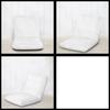 Stretch Seat Cover, Velvet, Stretch Material, Washable, Armless, Simple Solid Color, for Dining Chairs (white)