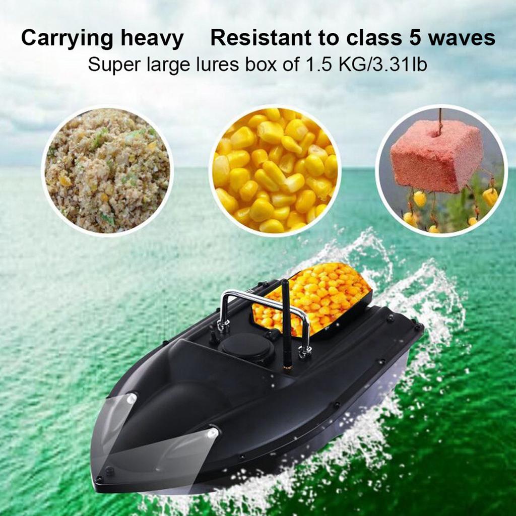 300M Single Silo Bait Boat Wireless Remote Control Fishing Lure RC Ship D13 Navigation Fish Finder 1.5 KG Load