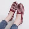 Plaid Casual Cloth Shoes Soft Sole Breathable Shoes Flat Sole Comfortable