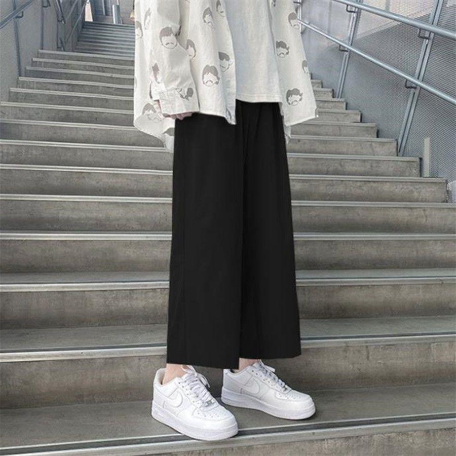 

Plus-Size Petite Korean Style Black Straight-Leg Pants for Junior High Women XL 120-135 lbs