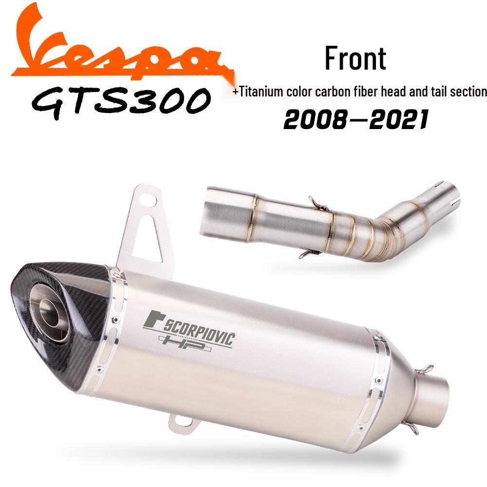 Vespa GTS300 Exhaust Modification Set – Front & Full Section Pipe