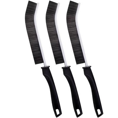 Long Handle Crevice Cleaning Brush Hard Bristle Depth Grout Scrub Brush Alloy Elbow Narrow Head Gap Brush