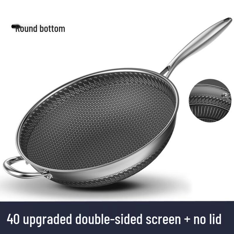 Wu Tuo 40CM Stainless Steel Non-Stick Wok