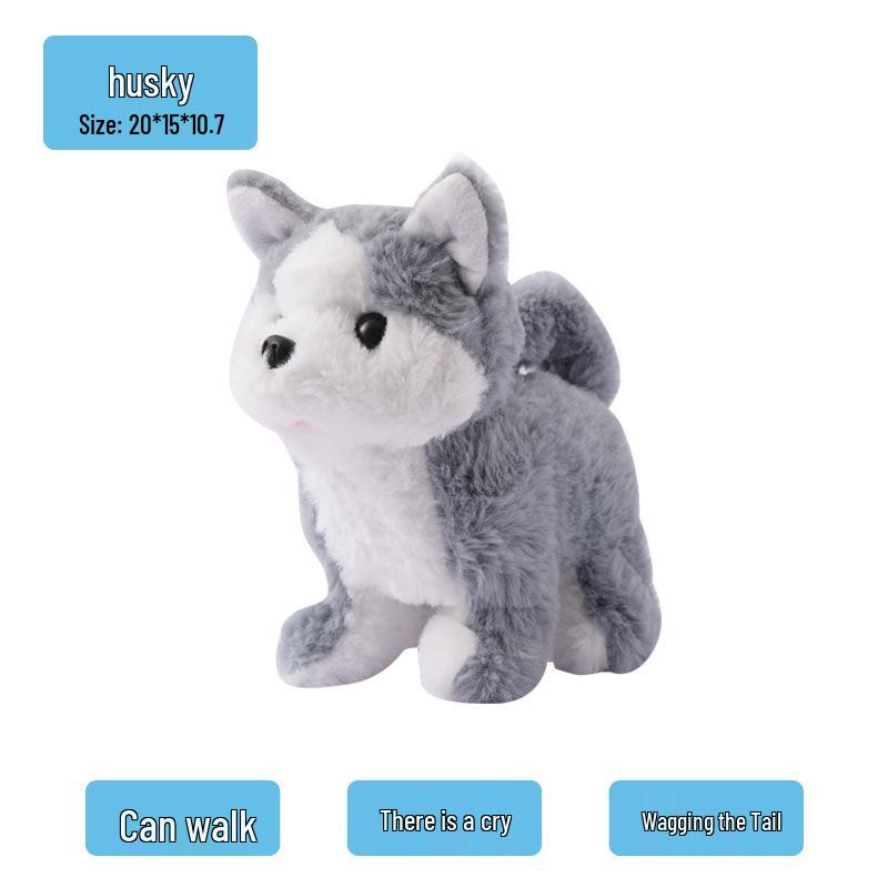 Electric Plush Dog Toy: Barking, Walking, Tail-Wagging Puppy for Children
