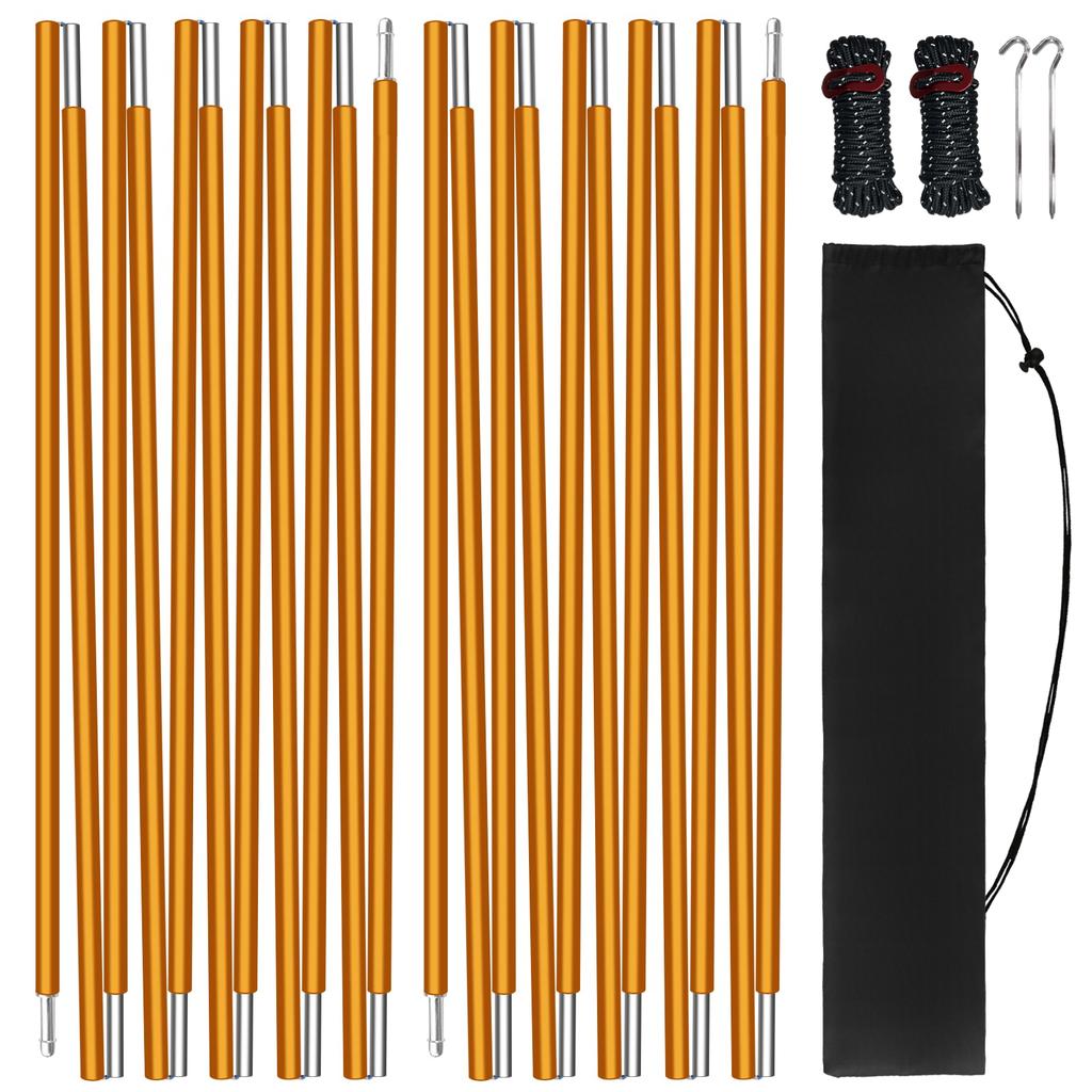 1pcs/pair Camping Tent Poles Aluminum Replacement Fittings 1.6m 1.1m Support Poles Outdoor Tent Rods Camping Repair Accessories