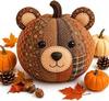 DIY Animal Pumpkin Sewing Kit Woodland Patchwork Craft Set Pre-cut woodland animal pumpkins for relaxing sewing cozy fall decor and heartfelt hand