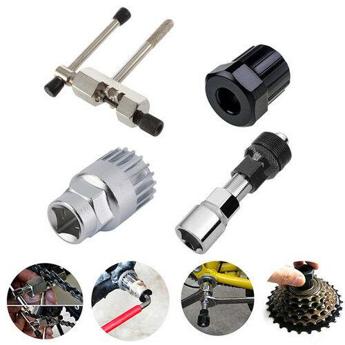 4Pc Mountain Bike MTB Bicycle Crank Chain Axis Extractor Removal Repair Tool Kit