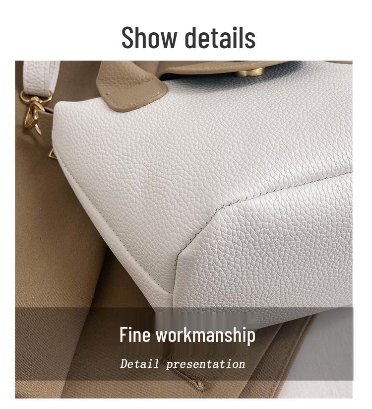 Kadın Fransız Şık Kova Çanta - 2023 Trend Çok Yönlü Çapraz ve Omuz El Çantası