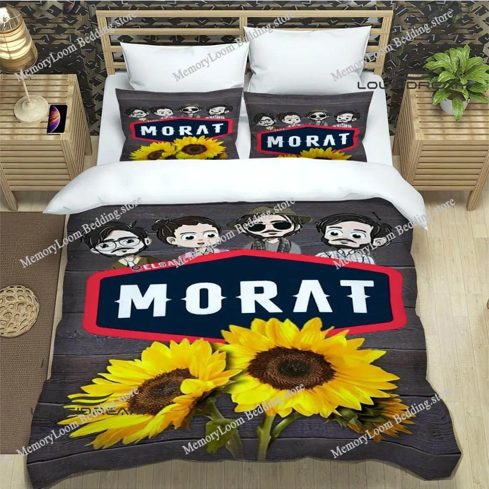 Art Style Unique Morat Pop Band Bedding Set Queen/King Size Duvet Cover Comforter Soft Bed Sheet Set Home Decor Luxury Gift