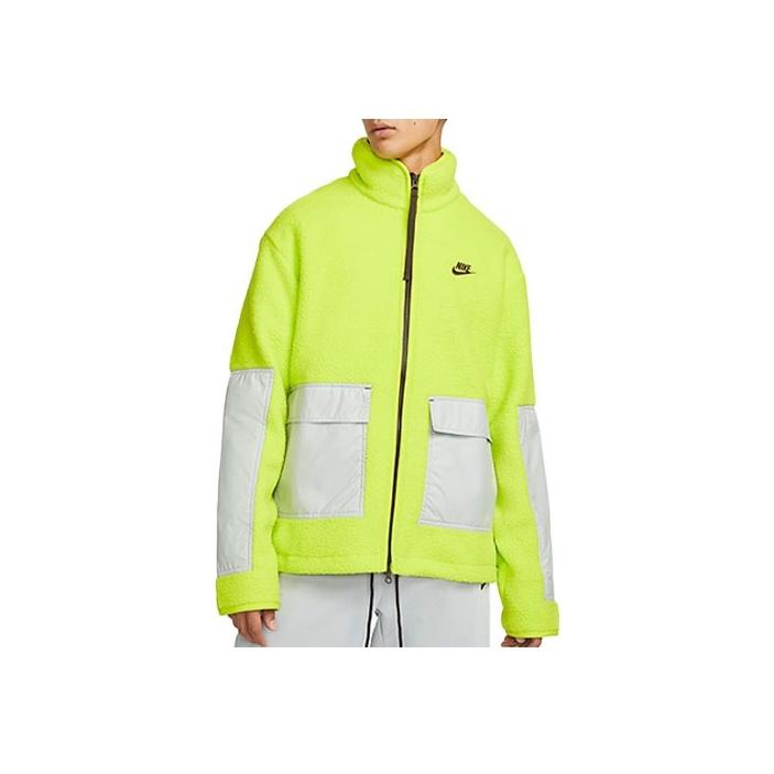 Nike Sportswear Essentials+ Fleece Full-Zip Jacket Volt DD5022-345