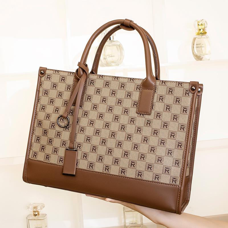 

Принт Большая Вместимость Новая Женская Сумка Модная Сумка-Тоут Женская Клетчатая Сумка Ручной Работы Сумка Через Плечо